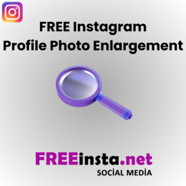 Get Free instagram Profile Photo Enlargement