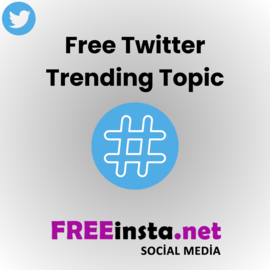 Get Free Twitter Trending Topic